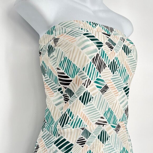 White House Black Market Size 12 Women’s Printed High-Low‎ Fit-And-Flare Dress - Picture 3 of 9